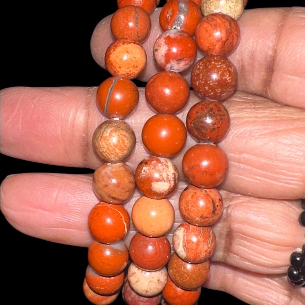 Brecciated Jasper 8mm Crystal Bracelet